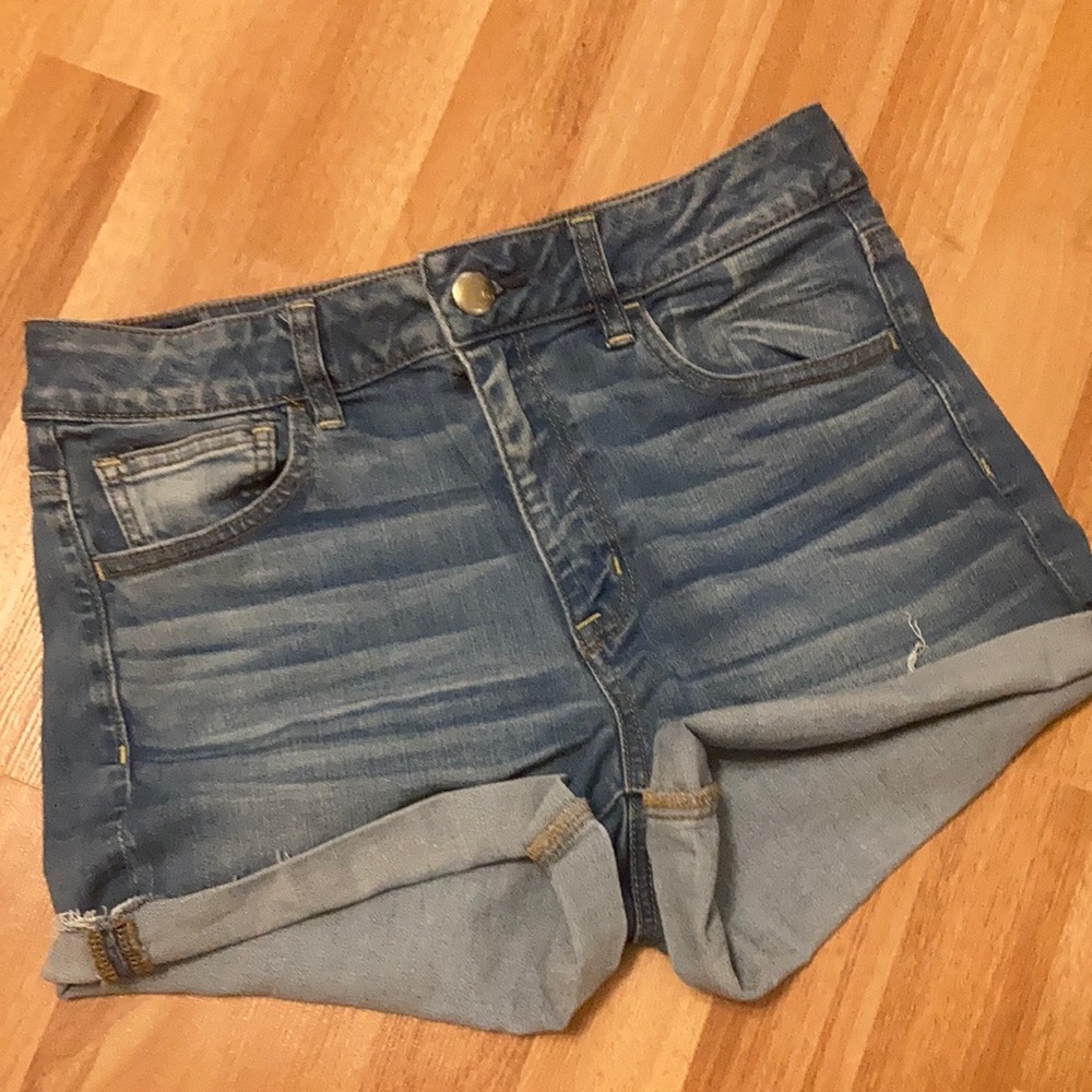 American eagle high rise shorty Jean shorts